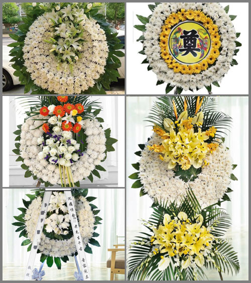 上海崇明区港西镇富民村花圈速递